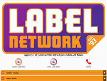 Tablet Screenshot of labelnetwork.com